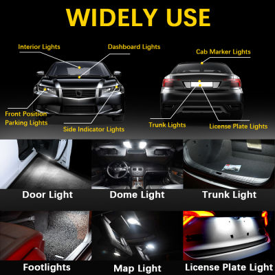 BMTxms Car LED Interior Light T10 W5W For Peugeot 207 208 307 308 407 508 SW 2008 3008 4007 4008 5008 RCZ Rifter Parking Lamp