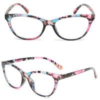 LY Fashion Anti-Blue Light Eyeglasses Comfortable Eye Protection Reading Glasses Women Portable Elegant Flowers Vintage Ultra Light FrameMulticolor