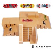 Finger Skateboard Kit Tech Deck Bigger Fingerboard Ramps Skate Park Set