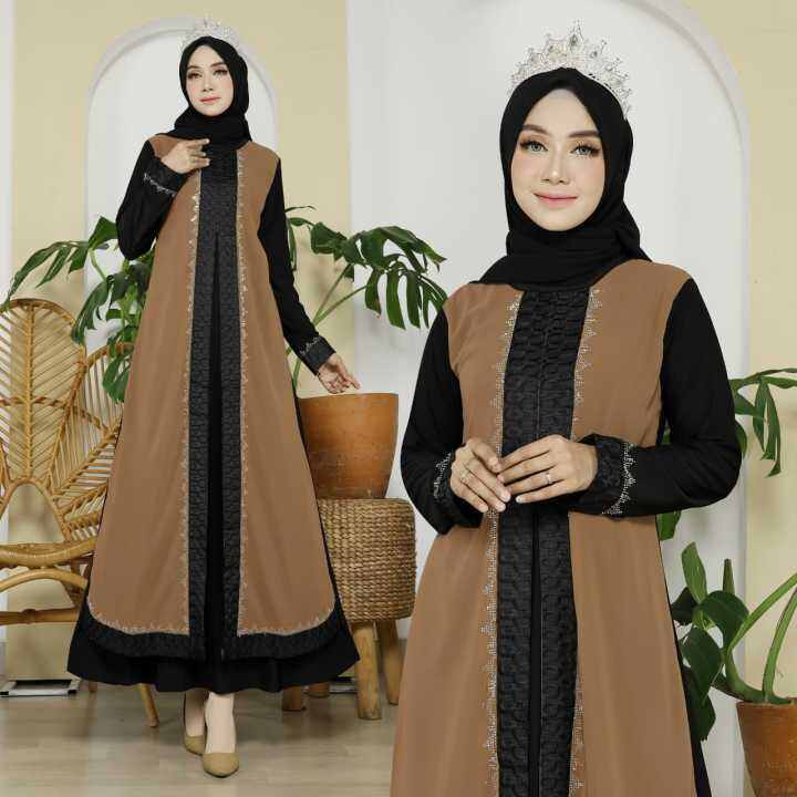 GAMIS ABAYA TURKI TERMEWAH BAJU LEBARAN MODEL TERBARU SEKARANG 2023 ...