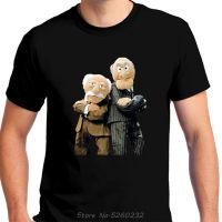 2023NewStatler และ Waldorf สีดำเสื้อยืดเสื้อผ้า Gratis Ongkir แฟชั่นผ้าฝ้าย100% คุณภาพดียี่ห้อผ้าฝ้ายเสื้อสไตล์เสื้อ