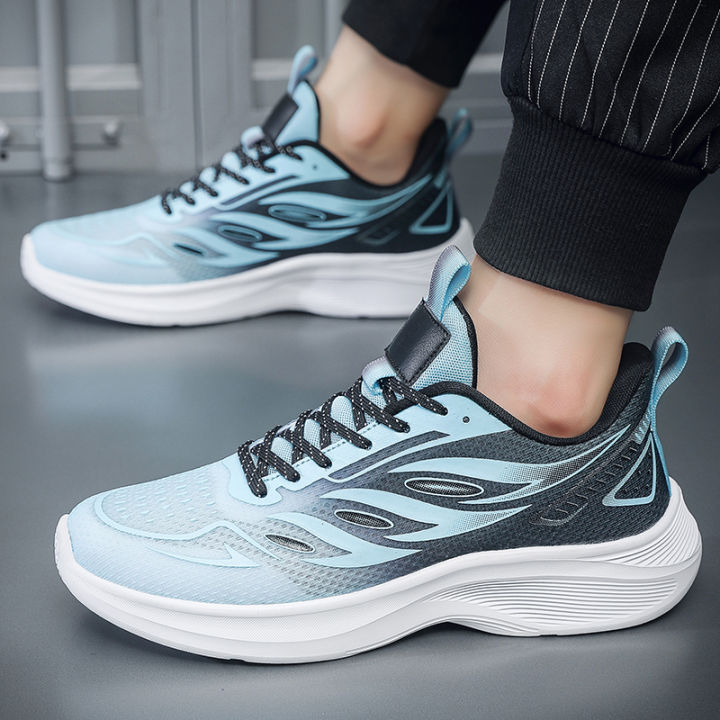 รองเท้าลำลองสำหรับผู้ชายรองเท้านักเรียนอินเทรนด์ระบายอากาศได้ดีมีไซส์ใหญ่49-50ไซส์รองเท้าวิ่งกันกระแทกหนาและเบามาก