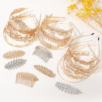 【YF】 1pc Fashion Retro Hair Bands For Women Wedding Metal Gold Leaf Butterfly Headbands Girls Bride Clip Accessories