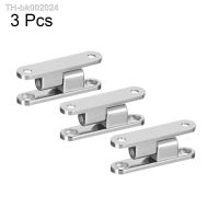 ○✘ UXCELL High Quality 3Pcs 36mm Long Cupboard Zinc Alloy 90 Degree Detachable Door Hinge Silver Tone installation on the door