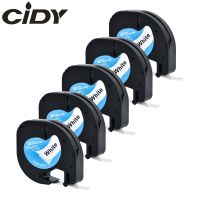 【Cod】 Gadget Lab Bd CIDY 5Pcs LT91201พลาสติก Dymo เทป12มม.สีขาว LT 91201 91331 91221สำหรับ Dymo เครื่องพิมพ์ริบบิ้นป้าย LT-100H