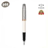 PARKER ปากกา ป๊าคเกอร์ โรลเลอร์บอล ซอนเนต 11 เมท้ล เพิร์ล ซีที - PARKER Sonnet 11 Metal Pearl Chrome Trim Rollerball Pen