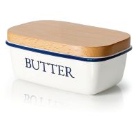 Nordic Butter Box Ceramic Container Butter Plate With Knife Lid Kitchen Cheese Food Container Tray Dish Storage Container Box