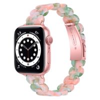 【Hot Sale】 Suitable for Watch6/SE Band 54321 Generation Oval Resin Thin Wrist Female