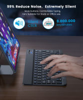 คีย์บอร์ดไร้สาย Mini Bluetooth Russian Spainish Keyboard Kit ชาร์จคีย์บอร์ดเงียบสำหรับ แท็บเล็ต Windows