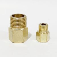 M8 M10 M12 Metric Female to 1/8 quot; 1/4 quot; 3/8 quot; BSP Male Thread Brass Pipe Fitting Reducer Connector Pressure Gauge Adapter