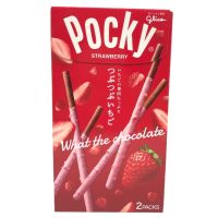 ?ไม่มีได้ไม่แน้ว? (สตรอว์เบอร์รี่ ) Pocky นำเข้าจากญี่ปุ่นKM7.3707[สินค้ามาใหม่]