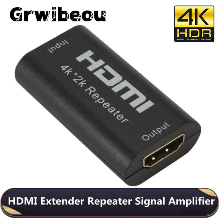 Grwibeou Mini 4K * 2K HDMI Extender 3D HDMI Adapter Signal Amplifier