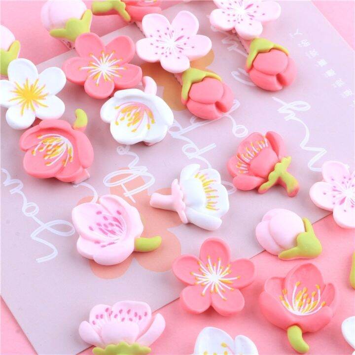 10pcs-cherry-peach-blossom-bud-cream-glue-diy-homemade-resin-flatback-scrapbooking-hair-clip-brooch-phone-case-accessories