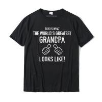 Worlds greatest Grandpa T Shirt Dominant Classic Tops &amp; Tees Cotton T Shirts for Men Printed On Christmas Day XS-6XL