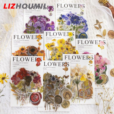 ชุดสติกเกอร์ธีมดอกไม้ทับ LIZHOUMIL (320ชิ้น) สติกเกอร์ดอกไม้แห้งสติ๊กเกอร์ดอกไม้สติกเกอร์พฤกษศาสตร์