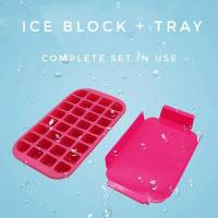 บล็อคซิลิโคนทำน้ำแข็ง 32 ก้อน พร้อมแผ่นถาดรอง Ice block 32 lump silicone (คละสี) Byสุวภัทร SWP Shop