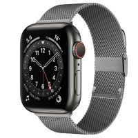 {TATLLr}สายรัดสำหรับ Apple Watch Serie 7 6 5 4 Se สายรัดข้อมือแม่เหล็ก Smartwatch สร้อยข้อมือ Correa Iwatch Band 44มม. 42มม. 40มม. 41มม. 45มม