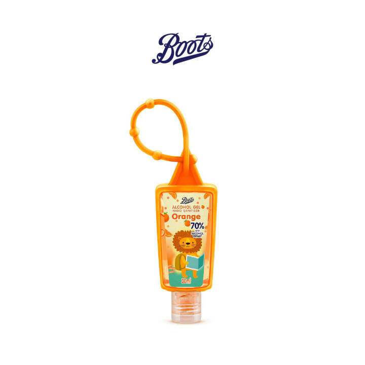 Boots Alcohol Gel Hand Sanitiser Orange บู๊ทส์ แอลกอฮอล์ เจล แฮนด์ แซนิ