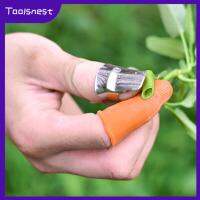 Toolsnest นิ้วหัวแม่มือชุดมีดซิลิโคน2x อุปกรณ์เก็บเกี่ยวสำหรับทำสวนสตรอเบอร์รี่