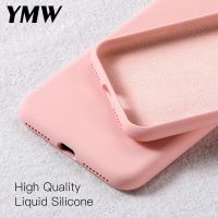 ❀✧☸ YMW Liquid Silicone Case for iPhone 13 Pro Max 12 mini Xs Max SE Official Original Cases 7 8 Plus X Xr 11 Pro Back Cover