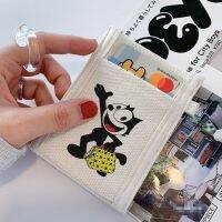 Felix Cats New Ultra-Thin Cartoon Canvas Card Bag Womens ID Bag Multi-Functional Change Storage Bag 【OCT】