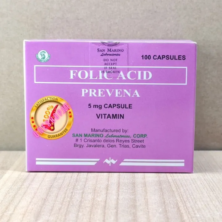 Folic Acid 100 Capsules Prevena Sex Toy For Womens Laundry Basket Kf94 Face Mask Lazada Ph 8140