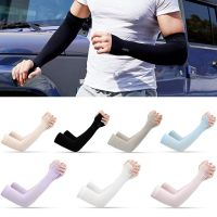 【NATA】 Long Gloves Sun UV Protection Hand Protector Cover Arm Sleeves Ice Silk Sunscreen Sleeves Outdoor Arm Warmer Half Finger Sleeves