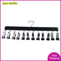 JIYAN2866 รับน้ำหนักได้มาก ราวตากผ้าอเนกประสงค์ ไม้ที่ต้องการ ไม้แข็งสีทึบ ตัวจัดระเบียบตู้เสื้อผ้า การจัดระเบียบ ดีไซน์กันลม ชั้นเก็บของชั้น บ้านในบ้าน