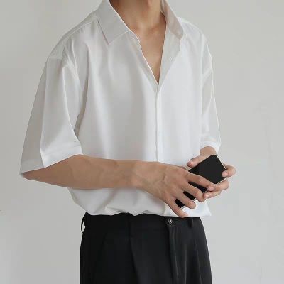 [พร้อมส่ง] Shirt Men Korean 092 เสื้อเชิ้ตชายแขนสั้น เสื้อแฟชั่นชาย เสื้อเชิ้ตชาย สีพื้น เชิตผู้ชาย เสื้อเชิ้ตแฟชั่นชาย อื่นๆ สไตล์เกาหลี