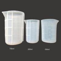 ♙ 100/250/350/750ml Disposable Silicone Measuring Cup Glue Measuring Tools Scale Jewelry Resin Molds for Jewelry Making Tool