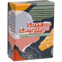 Love language, board game, 150, business card, chat start, couple problems, partner