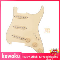 Kowaku ปิ๊กการ์ด Alnico V Pickups ชุด W/ปุ่มสำหรับกีตาร์ไฟฟ้า Accs