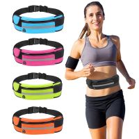 Mini Pocket Jogging Bag Lightweight Running Belt Waist Pack Portable Elastic Breathable with Reflective Stripe for Outdoor Sport