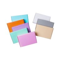 5pcs/lot Black / Gray / Pink Paper Cardboard Boxes For Packing Orders Shipping Carton Package For Packing Cloth / Gift