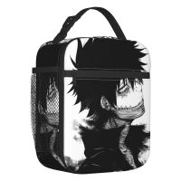 ✱❦ My Hero Academia Dabi Thermal Insulated Lunch Bags Anime MHA Blueflame Portable Lunch Container for Kid School Children Food Box