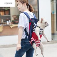 SHENEY กระเป๋าด้านหน้าผ้าใบสำหรับแมวบูลด็อกแฮนด์ฟรี,กระเป๋าเป้สะพายหลังกระเป๋าสะพายไหล่กระเป๋าเดินทางสำหรับสัตว์เลี้ยง