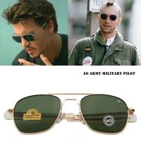 new fashion ao logo glass lens sunglasses women men 2022 luxury brand designer foreign trade Aviation square oculos de sol uv400