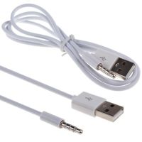 3.5 มม. AUX หัวแจ็คออดิโอ TO USB 2.0 ชายอะแดปเตอร์สายชาร์จสาย AUX