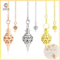 LJ5FD14O รูปทรงกรวย จี้ลูกตุ้มเรกิ Amulet เป็นรูกลวง ลูกตุ้มโลหะทางจิตวิญญาณ ของขวัญที่สร้างสรรค์ จี้ทองแดง จี้ Dowsing ลูกตุ้มบำบัด ของตกแต่งบ้าน