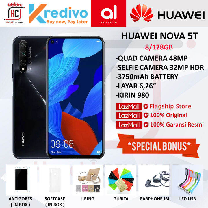 Huawei Nova 5t 8 128gb Garansi Resmi Indonesia Original Full Bonus Lazada Indonesia