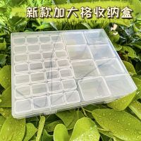 [COD] Hand storage box earrings necklace multi-compartment portable transparent multi-function