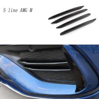 Car Styling Front Fog Lamp Frame light Decoration Cover Stickers Trim For Mercedes Benz C Class W206 Carbon fiber Accessories Food Storage  Dispensers