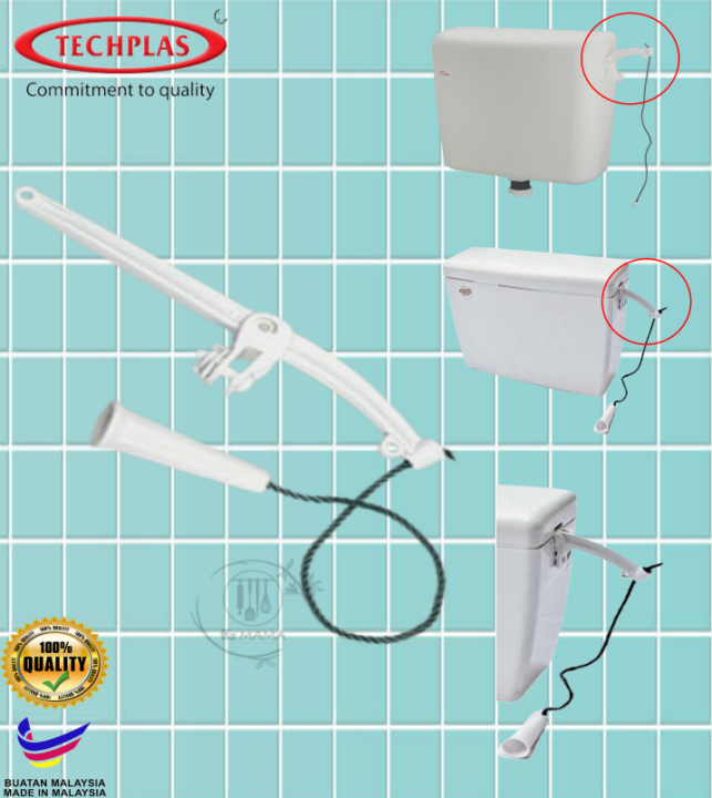 High Level Cistern Cistern Toilet Flush Handle with Rope Pemegang