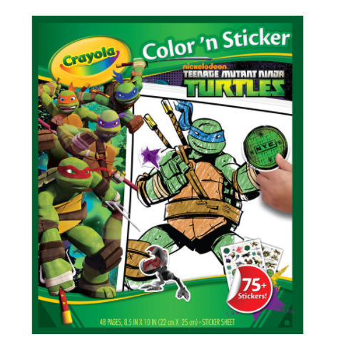 Hcm]Bộ Tô Màu Và Dán Hình Teenage Mutant Ninja Turtles Color N | Lazada.Vn