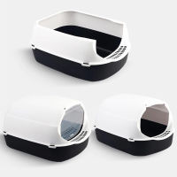 Fully closed Cat Plastic Litter Box Deodorant Kitten Anti Splash Toilet Indoor Clean Sand Bedpan Basin Cleaning Supplies