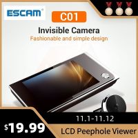 ❉✻✳ Escam C01 3.5 inch Digital LCD 120 Degree Peephole Viewer photo visual monitoring electronic cat eye camera doorbell camera