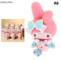 ?ZONGLONG? หุ่นอนิเมะ Sanrio 1ชิ้น, ตุ๊กตาโมเดลแอคชั่นรูปดาวคู่เล็กๆน่ารัก