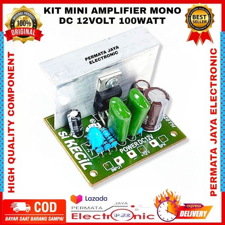 KIT Power Amplifier MINI MONO 12V DC TDA2003 12 VOLT V AMPLIFIER AMPLI