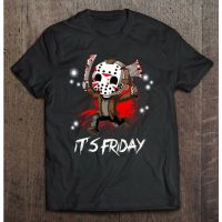 2023ใหม่เสื้อยืดผู้ชายผ้าฝ้ายที่กำหนดเอง JASON VOORHEES ITS Friday 100 cotton Breathable