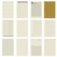 45 Pieces A5 A6 A7 6ring Loose Leaf Notebook Refill Binder Inner Page Budget Weekly Monthly To Do Line Dot Grid Paper Stationery Note Books Pads